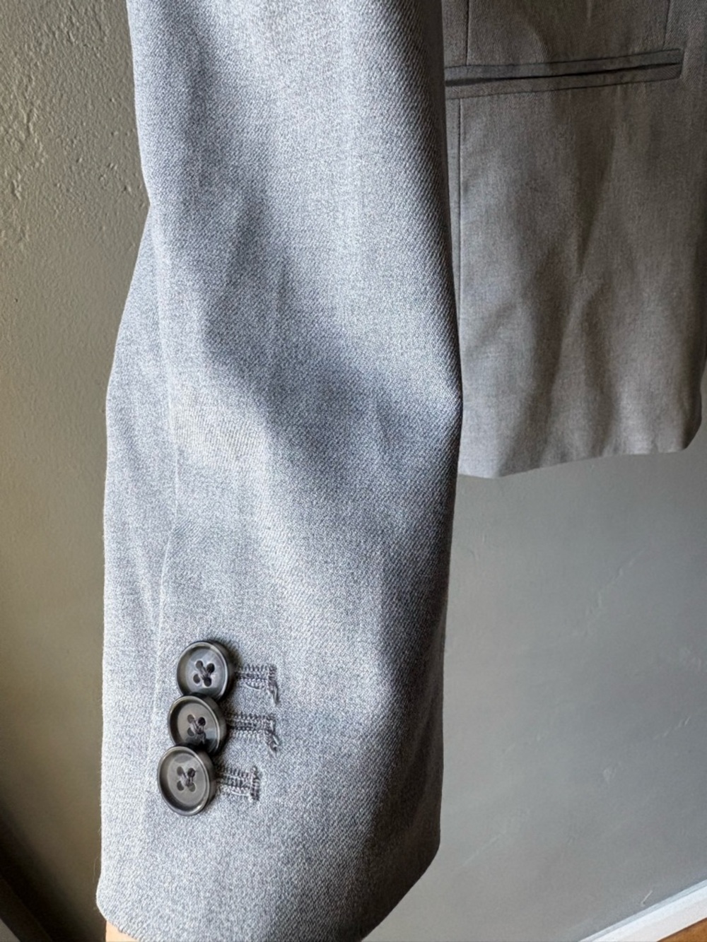Banana Republic Light Gray Single-Button Blazer - Picture 2 of 11